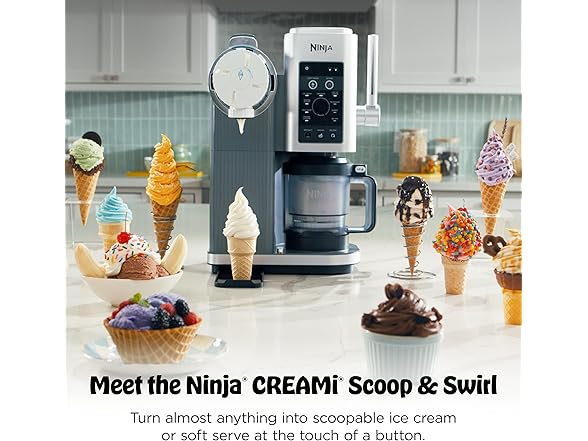 Ninja CREAMi Scoop & Swirl Ice Cream Maker