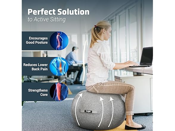 Yes4All 400lbs Capacity Self-Standing Sitting Ball Chair