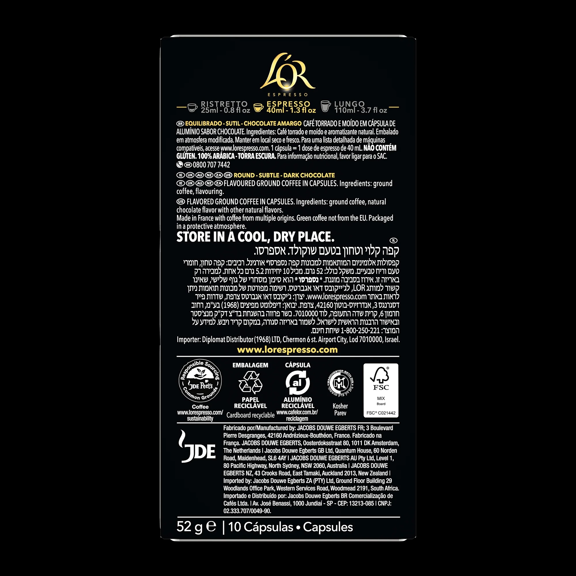 (100ct) L'Or Nespresso Capsules Variety Pack - Gallery 14