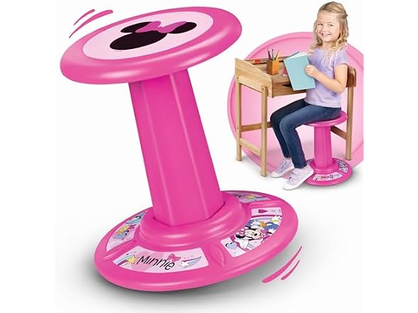 JAKKS Pacific Kid's Minnie Mouse Wiggle Stool Wobble Stool