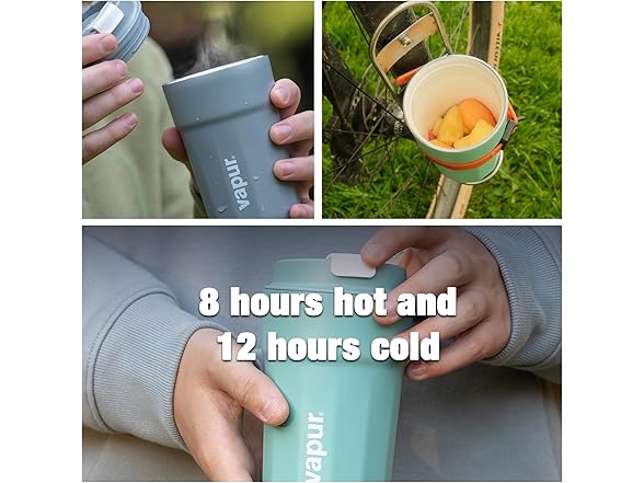 Vapur Reusable Insulated Tumbler Cup 12oz
