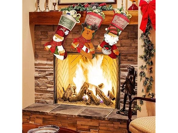 WayoM Set of 3 Christmas Stocking