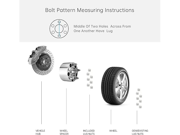 AutoForever Wheel Spacers Compatible with Chevy 5x