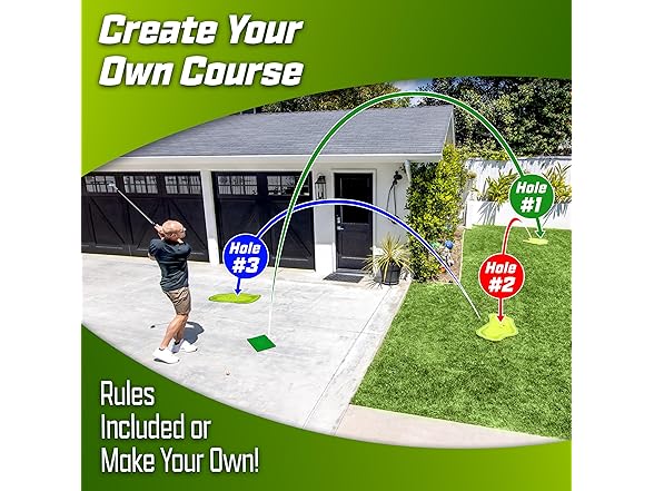 Indoor & Outdoor Golf Game with Sticky Balls and Chipping Mat