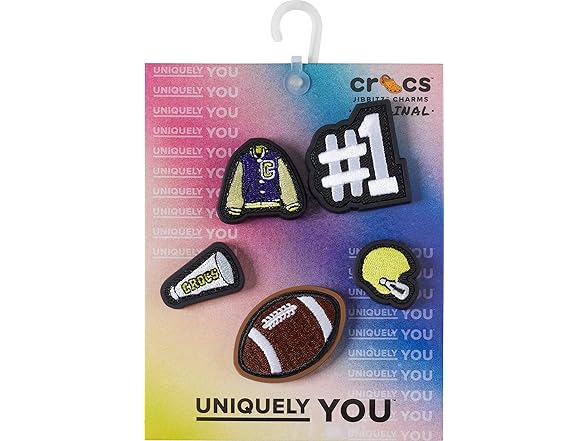 Crocs Jibbitz Football Varsity 5-Pack