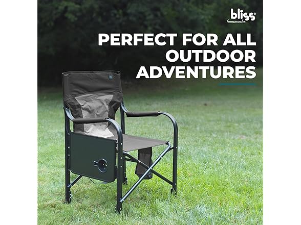 Bliss Hammocks Heated Directors Chair -Choose Color