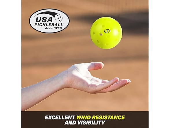 Spalding - Performance Pickleballs 40-Hole, 12 Pack