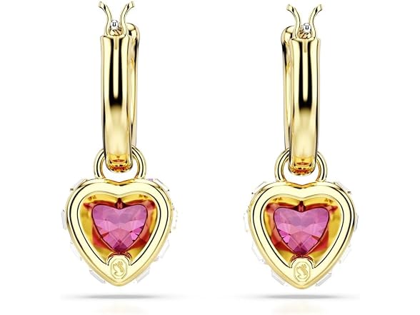 Swarovski Chroma Heart Drop Earrings