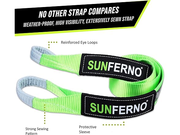 Tree Saver Winch Strap 35,000 lbs Certified