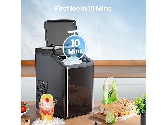 Gevi KNOVA Nugget Ice Maker, 40lbs/24H