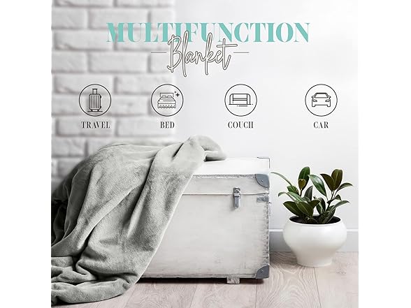 Elegant Comfort Reversible Plush Fleece Throw