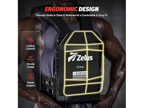 Black Weighted Vest Plates 13.75lbs