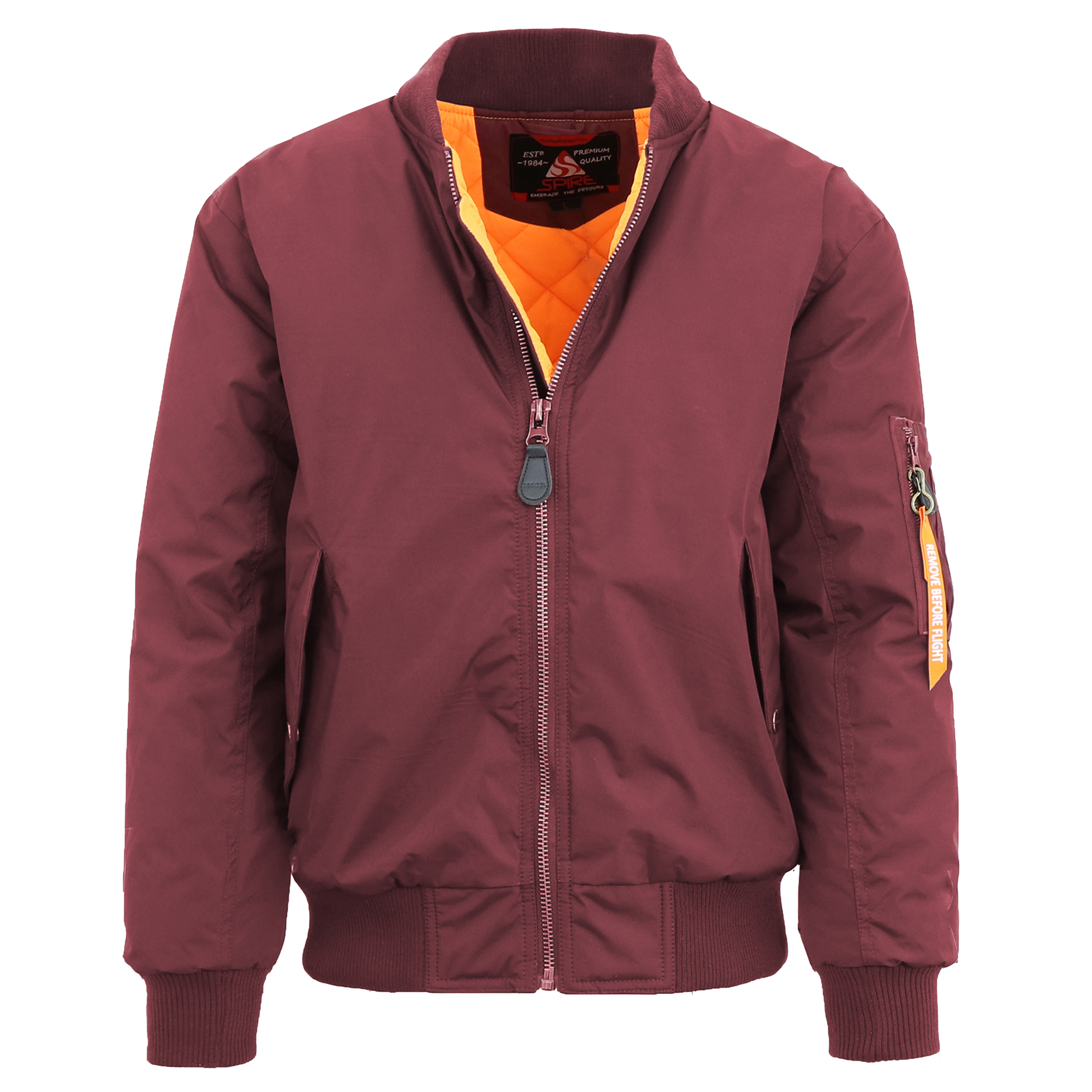 Mens Heavyweight Flight Bomber Jacket - Gallery 20