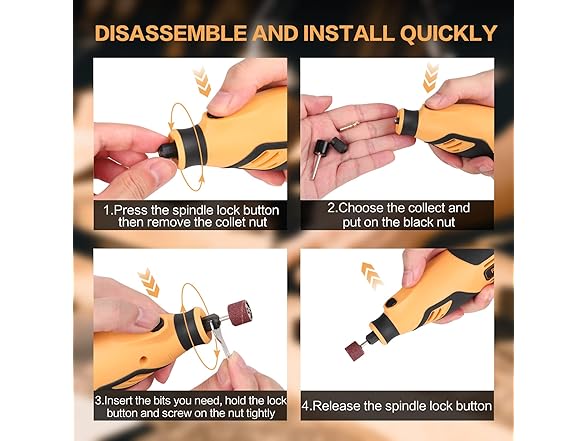 Rotary Tool, Handstar Rotary Tool Kit, 6 Variable Speed Elec (Open Box)