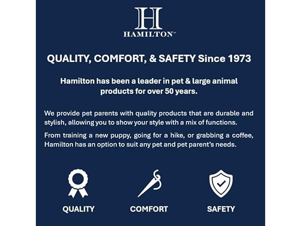 Hamilton 6 Foot Nylon Dog Leash, 1 Inch Wide