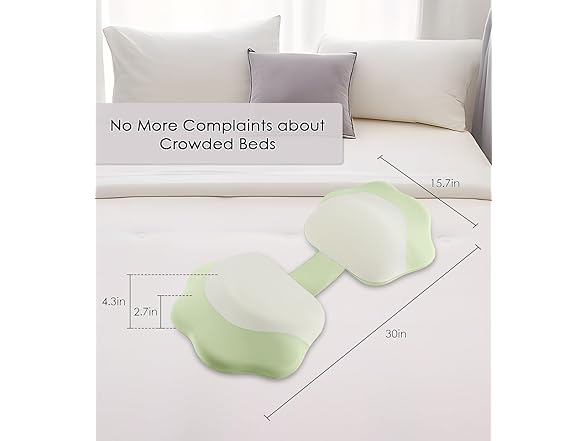 DONAMA Memory Foam Pregnancy Pillows, Green