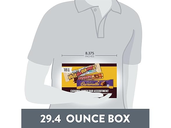 Hershey Assorted Caramel Candy Box 18pc