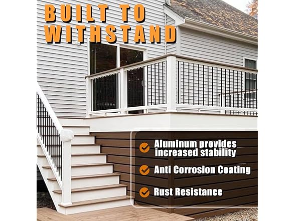 Jorviz Aluminum Deck Balusters