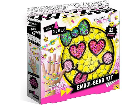Only 4 Girls Canal Toys DIY Emoji Bead Jewelry Kit