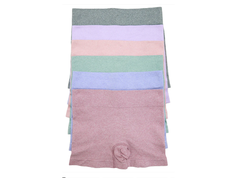 Angelina SE997P_ASST_6_S-M Small - Medium Seamless Microfiber Boyshort Panties Assorted (6 Pack)