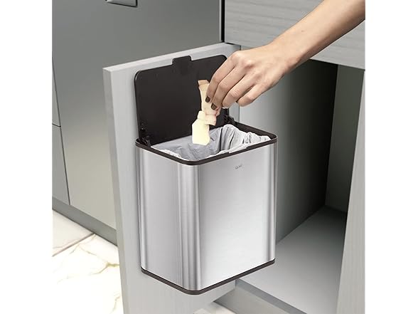 Glad Roomate Stainless Steel Trash Can 1.5G 