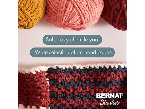 Bernat Blanket Tweeds Soft Crochet Yarn for