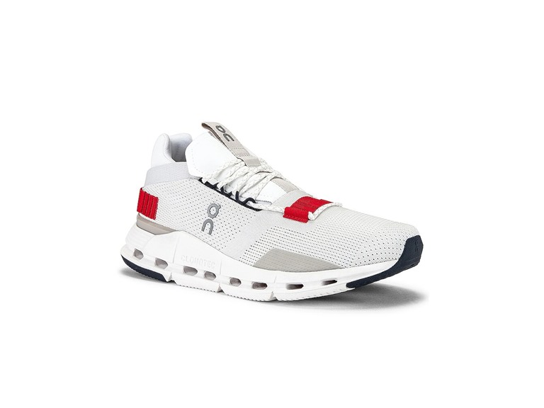 On Running Cloudnova Men's Shoes White/Red Size 12.5