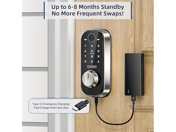 OKIBB Fingerprint Door Lock - Gallery 7
