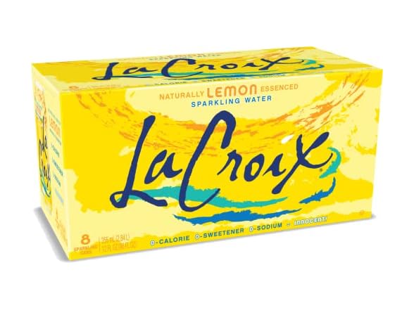 La Croix Sparkling Water, Lemon 8pk, 12 Fl Oz