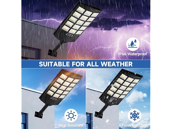 Oneluner Solar Street Light 4-Pack