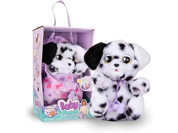Baby Paws - Dalmatian Puppy with Carrier