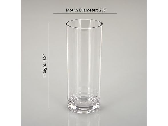 CITYPOINT 4-Pack 12 Oz Clear Plastic 