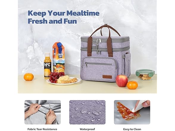 Maelstrom Lunch Bag Women,23L Purple