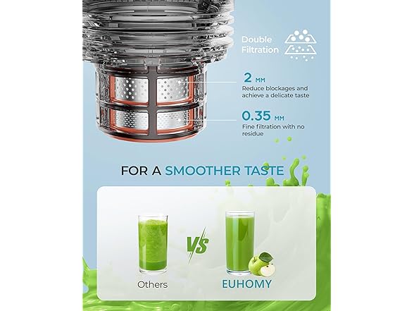 EUHOMY Cold Press Juicer