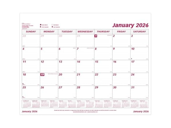 Brownline® 2026 Monthly Desk Pad Refill