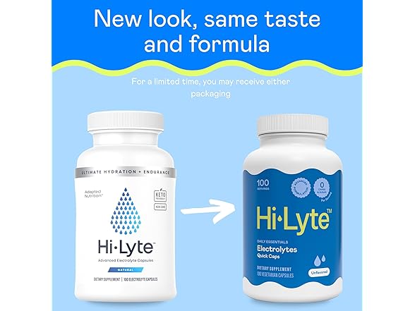 Hi-Lyte Unflavored Electrolyte Capsules 100ct