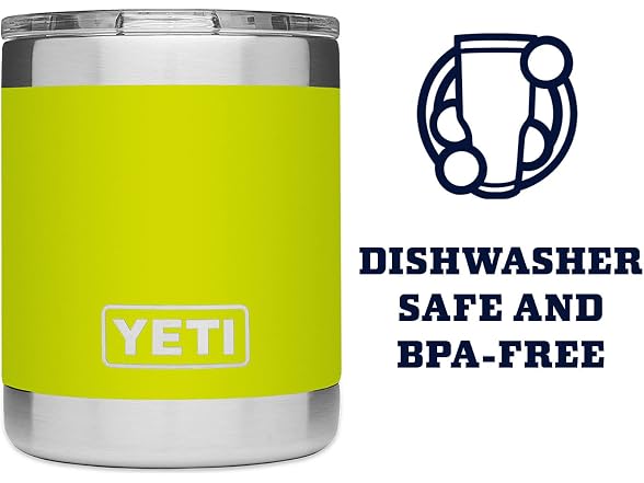 YETI Rambler 10oz Lowball, Chartreuse