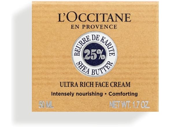 (2 Pack) L'Occitane Shea Butter Ultra Rich Face Cream, 1.7 oz