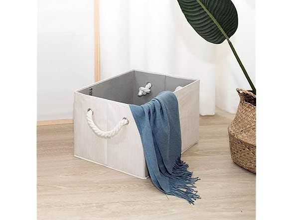 JS HOME Pack of 2 Storage Bins
