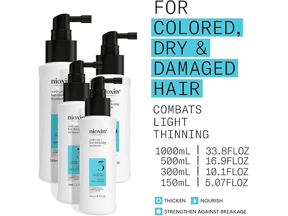 Nioxin System 3 Scalp and Hair Treatment, 6.76 oz
