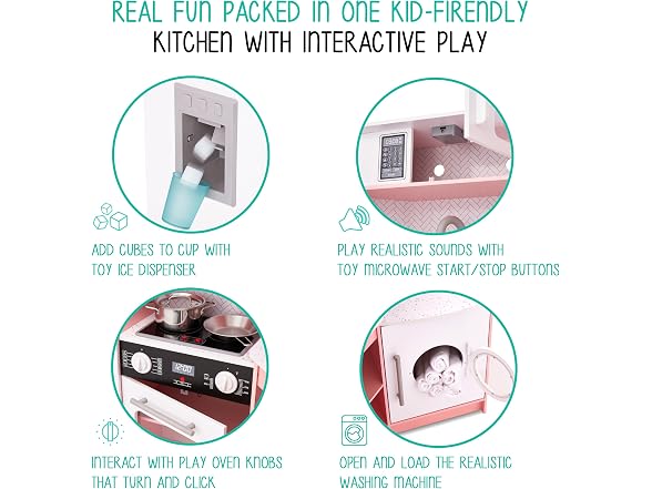 Corner Kitchen Playset Pink