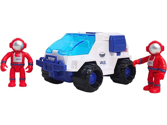 Space Adventure Solar Rover with Astronauts