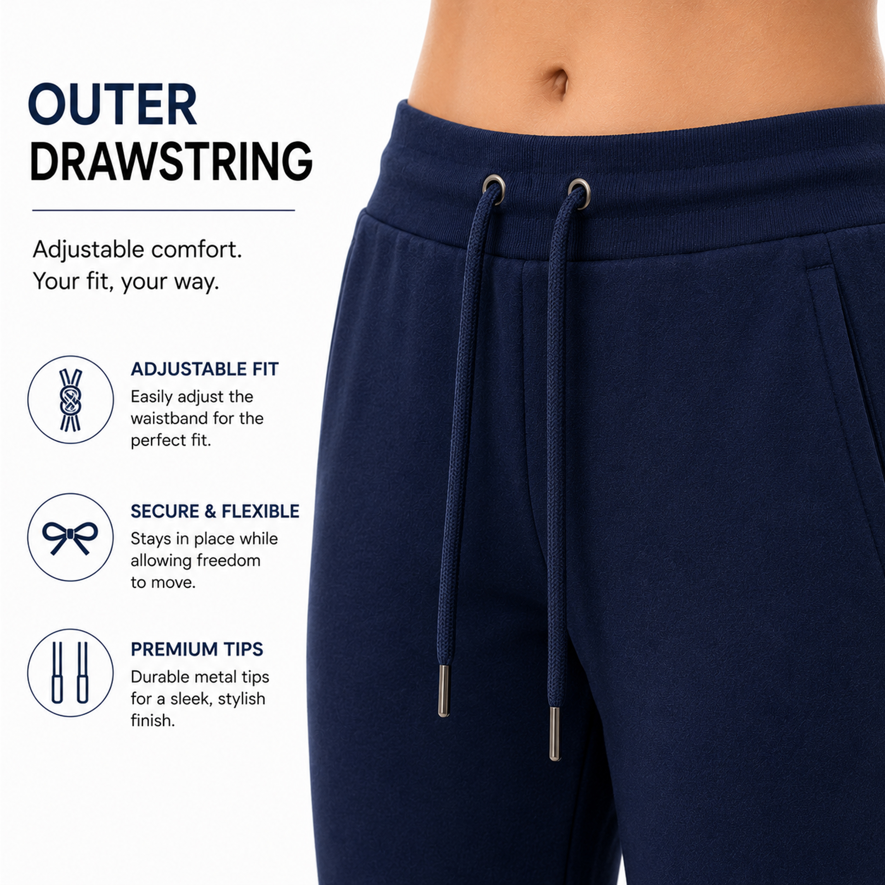 6Pk Womens Fleece Joggers w-Zip Pockets - Gallery 19