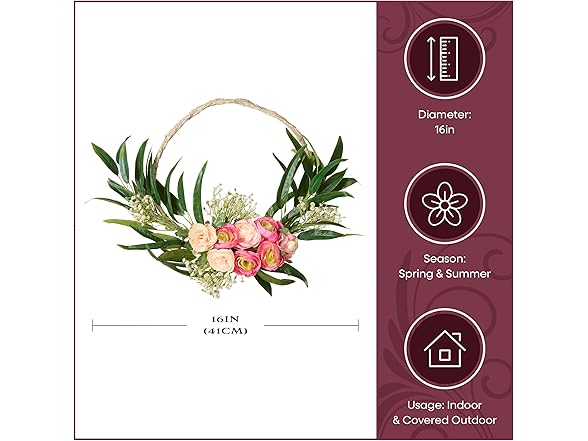 National Tree Company 16" Artificial Spring Wreath