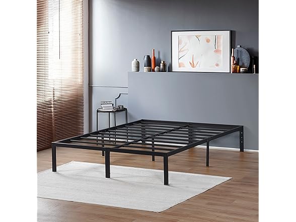 PrimaSleep 18" Tall Full Steel Slat Bed