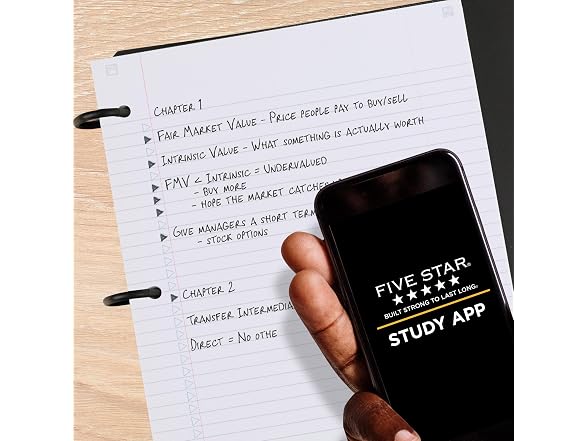 Five Star Flex Refillable Notebook + Study App