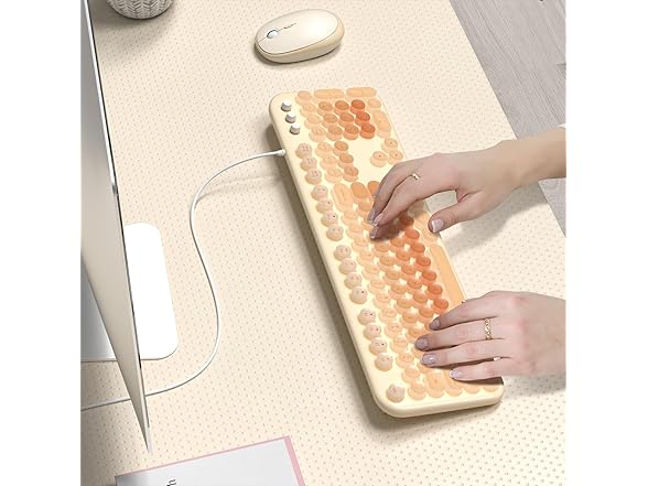 SQMD Retro Wired Backlit Keyboard