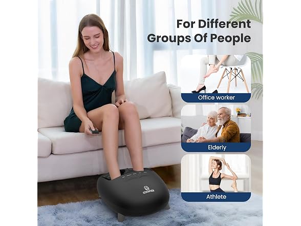 Shiatsu Foot Massager With Heat - Black