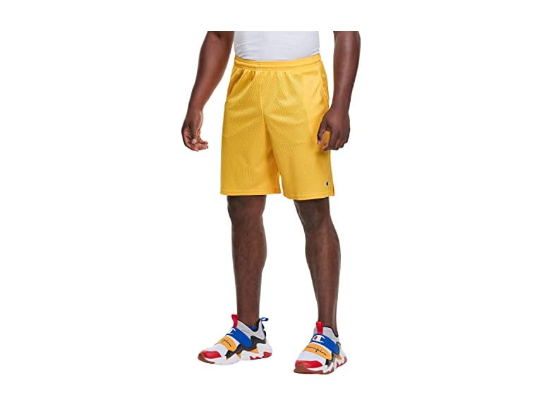 Champion mens 9" Mesh Short, C Logo Short, Team Gold, Large US