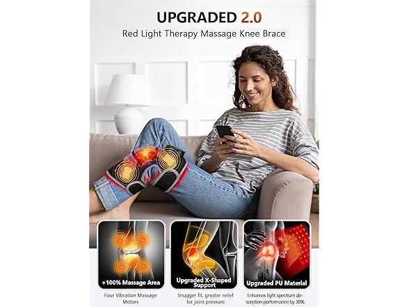 RELEXNOW Red Light Therapy Knee Brace